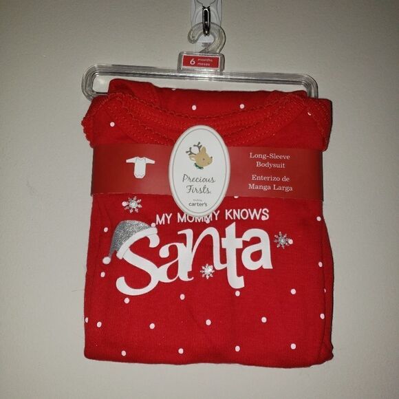 Carters precious moments Christmas Bodysuit 6 M - Picture 1 of 1